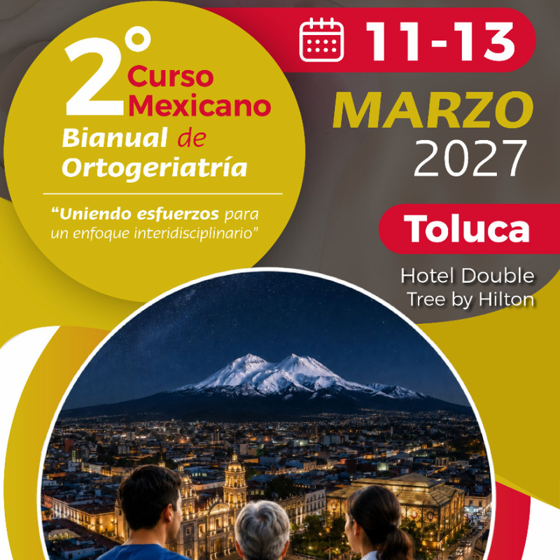 Cartel del 2° Curso Mexicano Bianual de Ortogeriatría