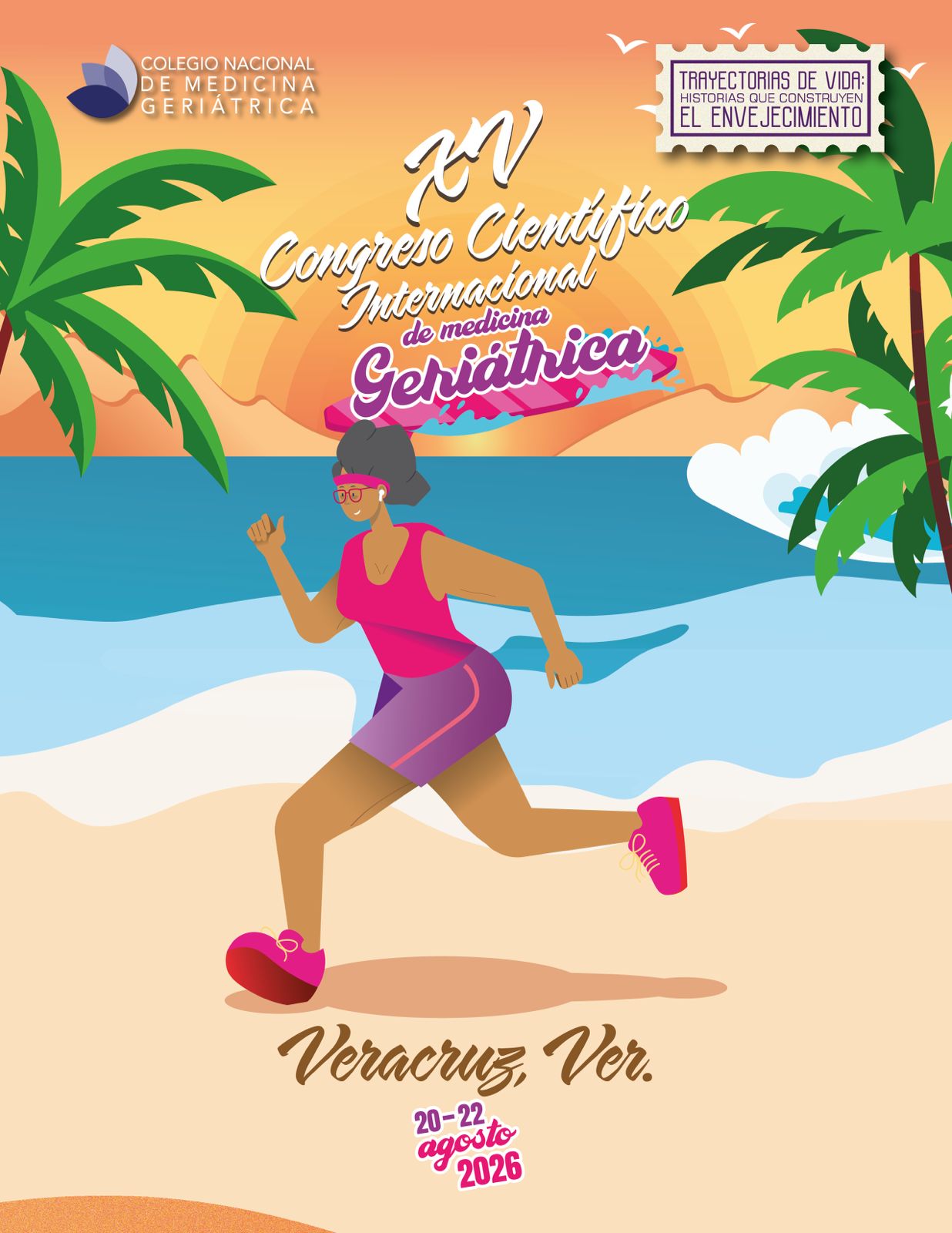 Cartel del XV Congreso Científico Internacional de Medicina Geriátrica